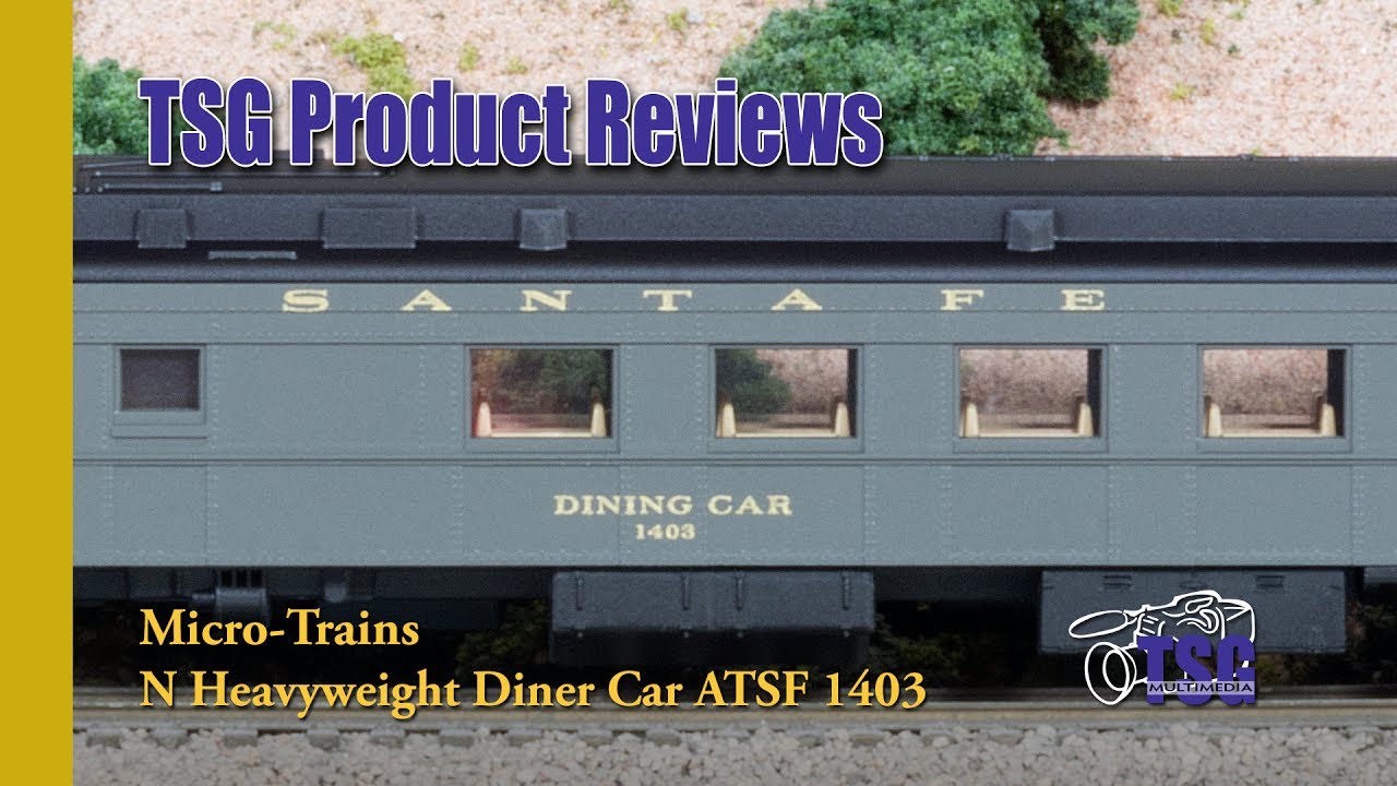 N Scale Heavyweight Santa Fe Diner Micro Trains Product Review