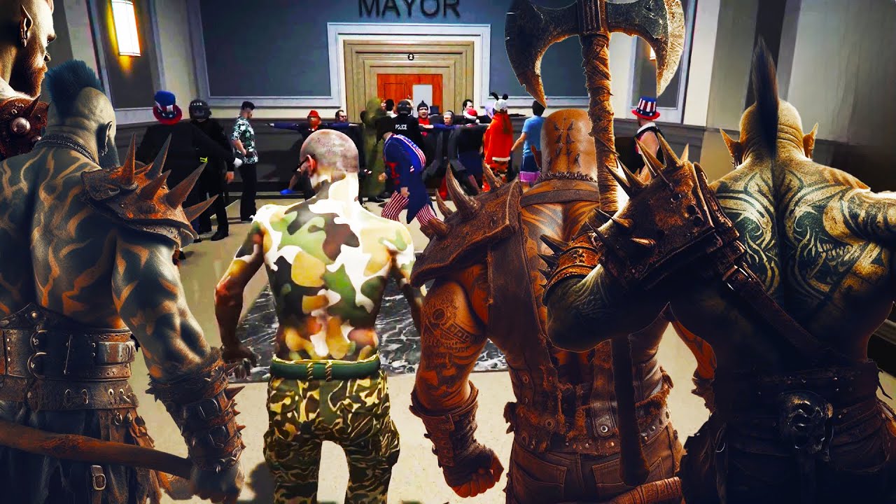 Mr. K Commands His Legion of Orcs to Shield the Future Mayor from the Protestors | Nopixel 4.0