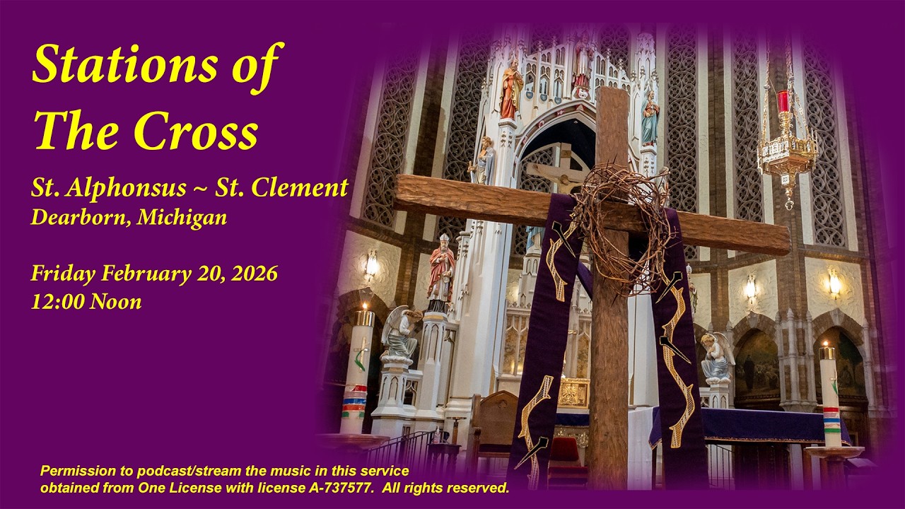Stations of the Cross: Friday February 20, 2026, 12:00 Noon