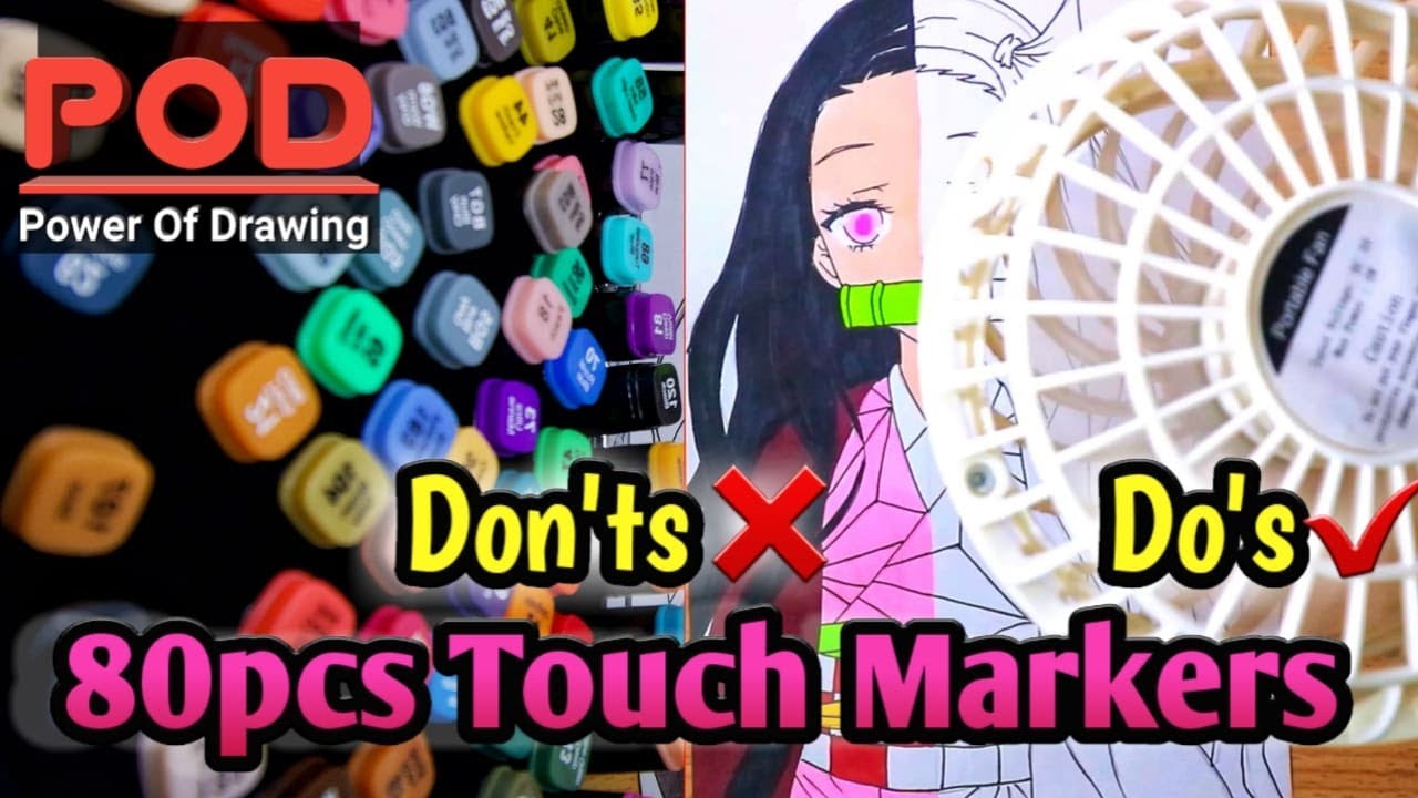 Don'ts & Do's - How to color Anime Drawing with Touch Markers (Tips on How to Shade)