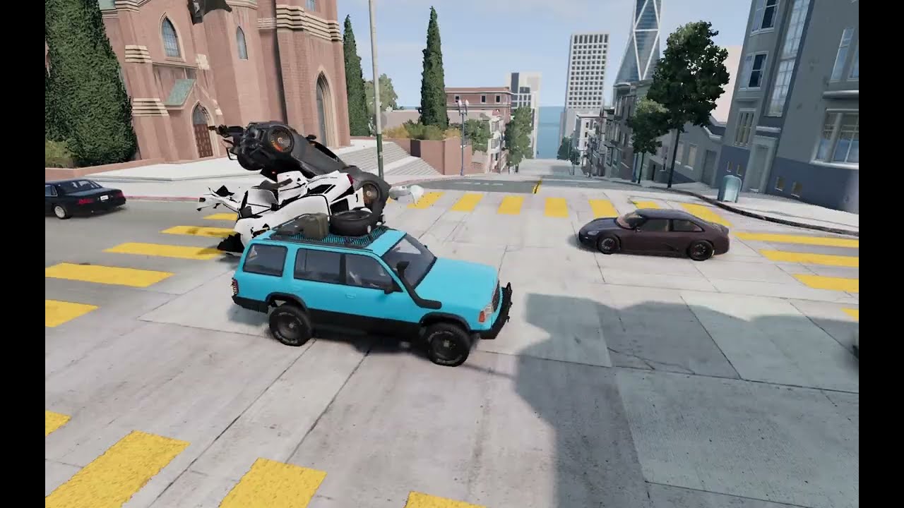 HORRIBLE ACCIDENT AT 1000 km/h 💥 (Realistic Crashes) REALISTIC HIGH SPEED CAR CRASH 💥  BeamNG Drive