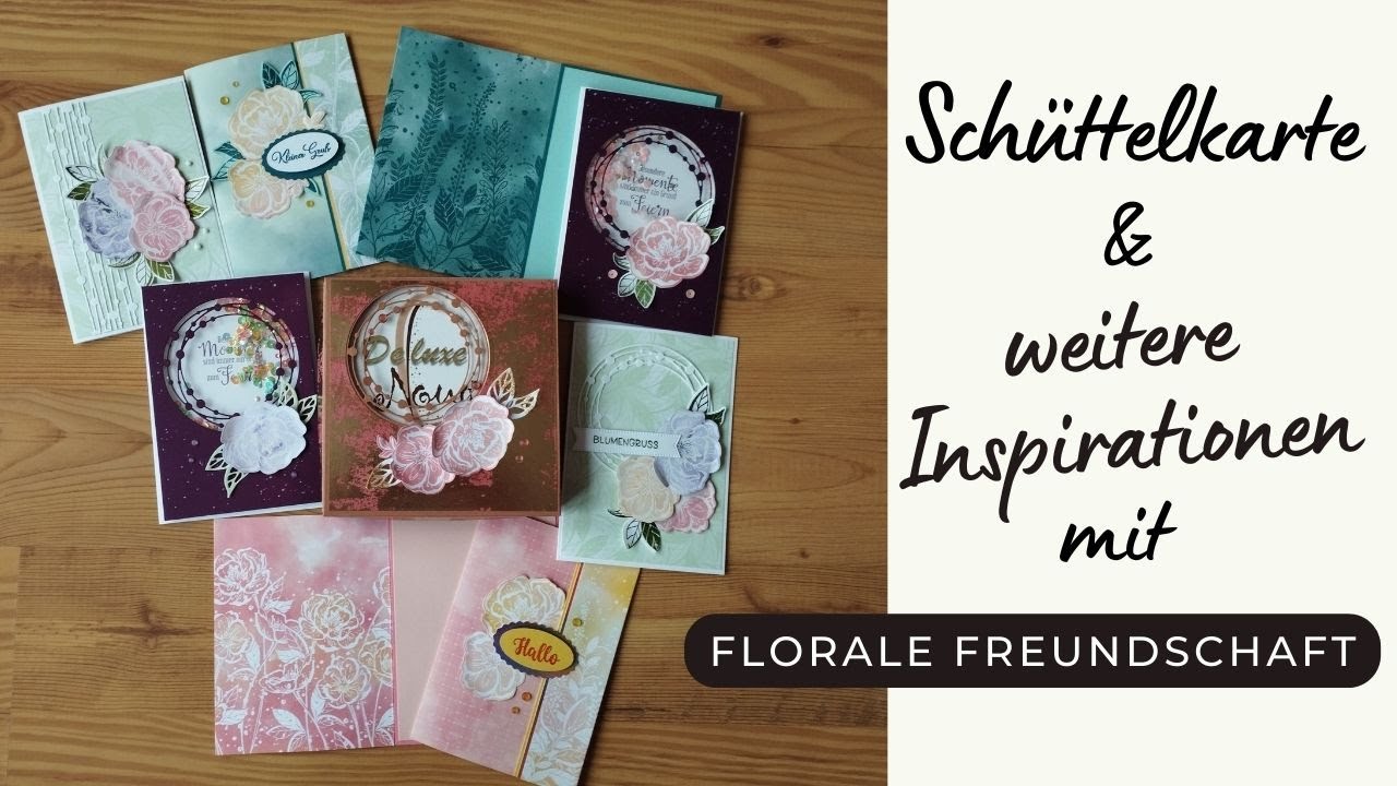 Schüttelkarte basteln & weitere Inspirationen mit Produktpaket Florale Freundschaft Stampin'Up!