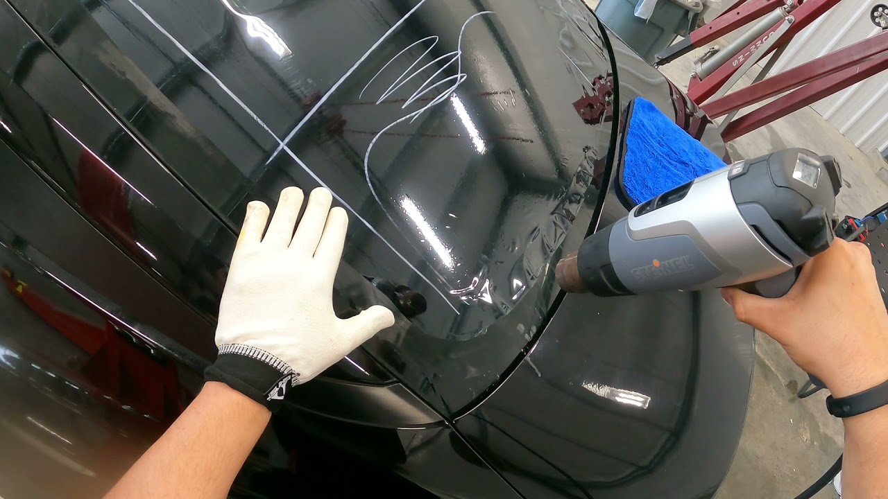 How to window tint: Heat Shrinking Back Window!