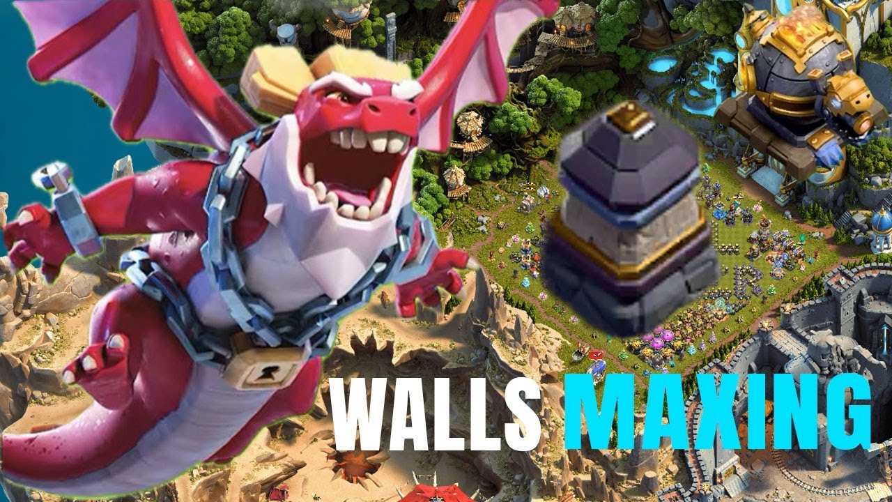 CAN I MAX MY ALL WALLS ??? #shorts #clashofclans