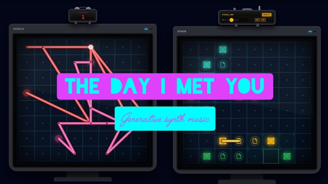 The Day I Met You | Electronic synth Music | Generative 