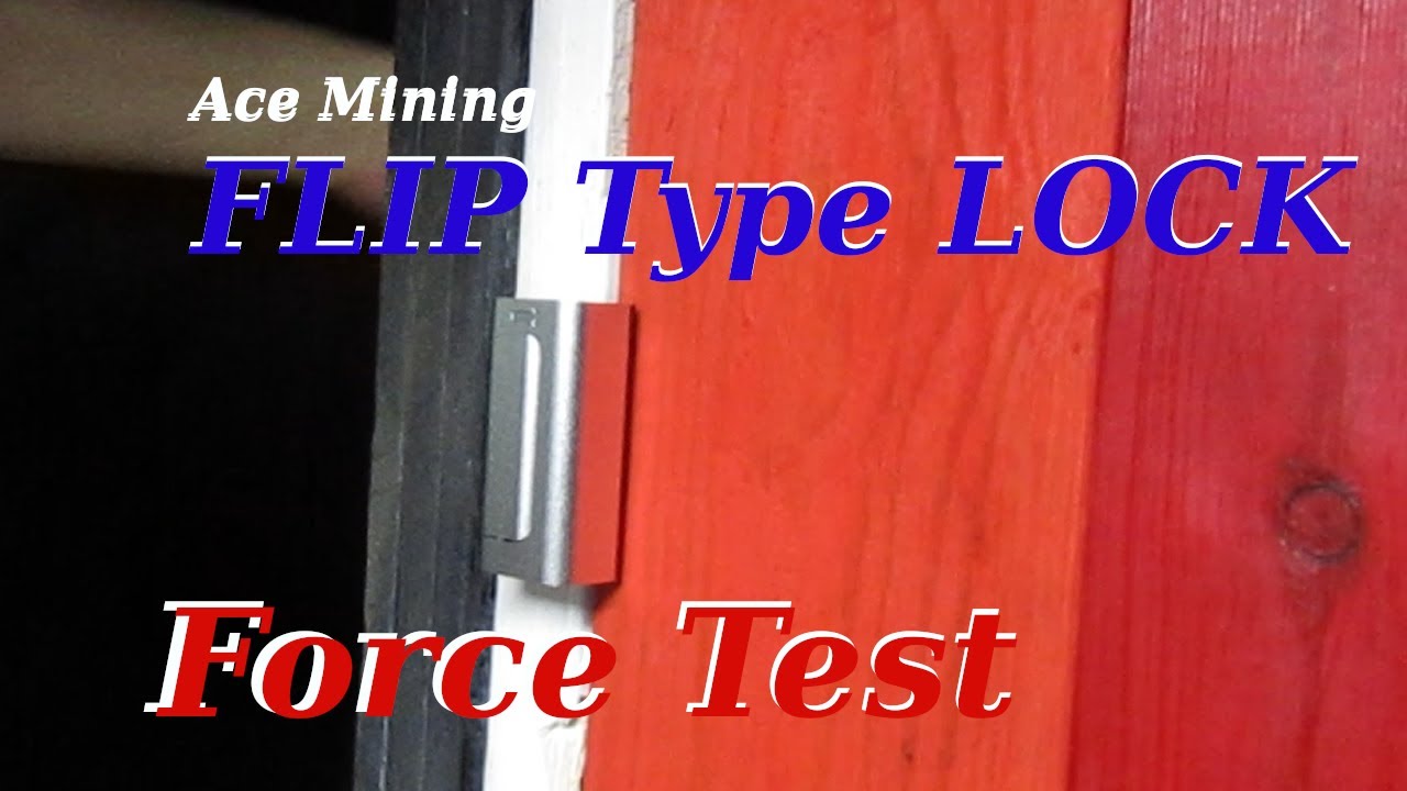 Flip Door Lock  - How Much Force Can it Take?!