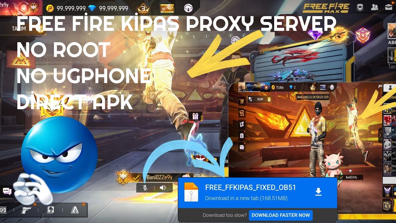 FREE FİRE NEW KİPAS PROXY SERVER DİRECT DOWNLOAD APK📥 AND SETTUP | FREE FİRE NEW PROXY SERVER