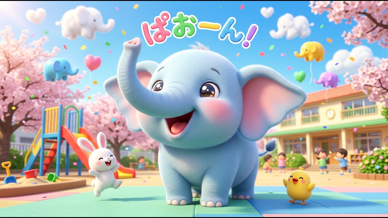 ぱおーん！かわいい子ぞうさんのうた 2🐘｜のしのしダンス♪ 楽しいどうぶつキッズソング