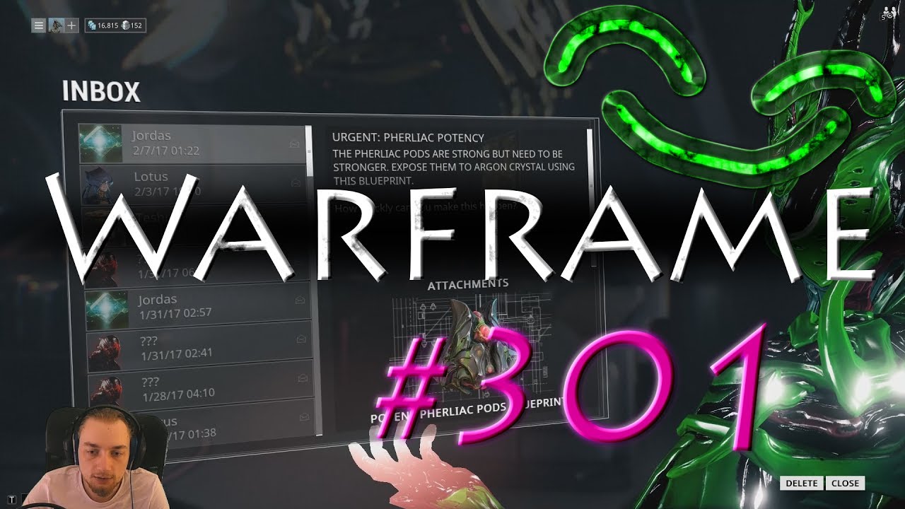Warframe Let's Play #301 Potent Pherliac Pods Blueprint