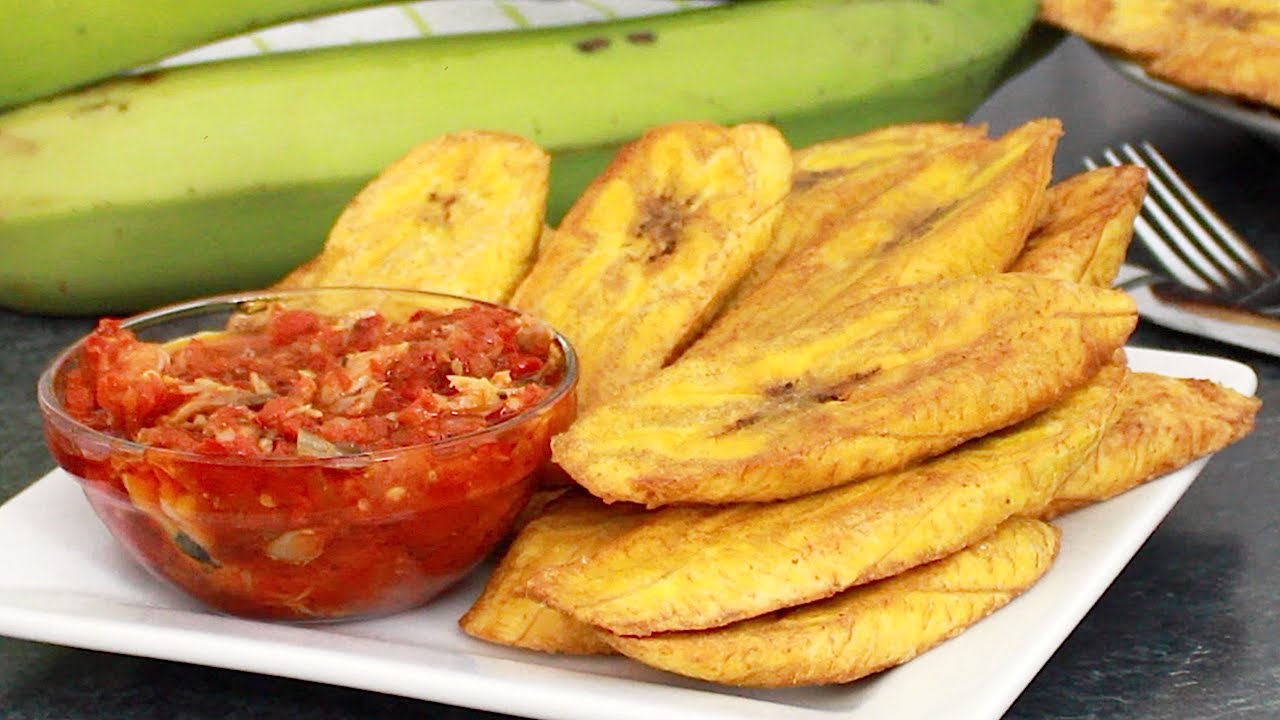 How to Fry Plantain | Fried Plantain Recipe | FRIED GREEN PLANTAINS | TOSTONES
