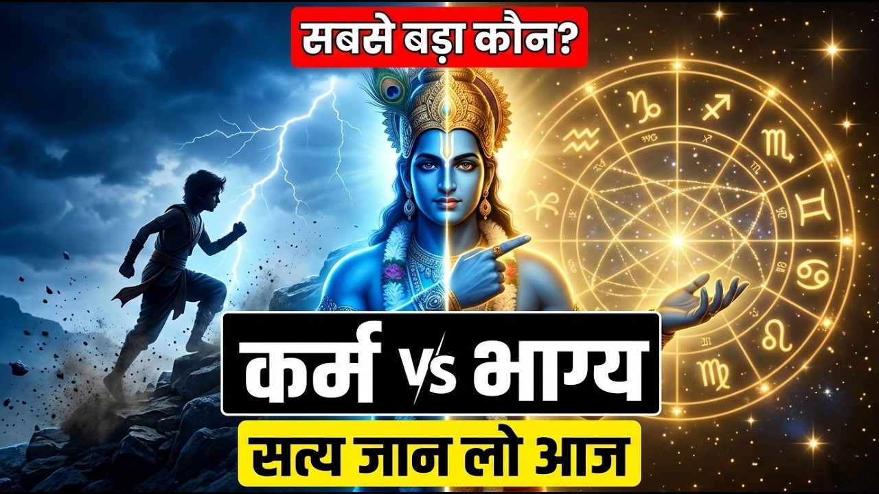✅ कर्म और भाग्य में कौन अधिक शक्तिशाली है? सच्चाई जानिए | krishna motivational speech | krishna vani