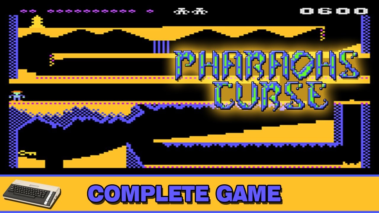 Pharaoh's Curse ATARI 800 XL Gameplay - Complete Game (all treasures)