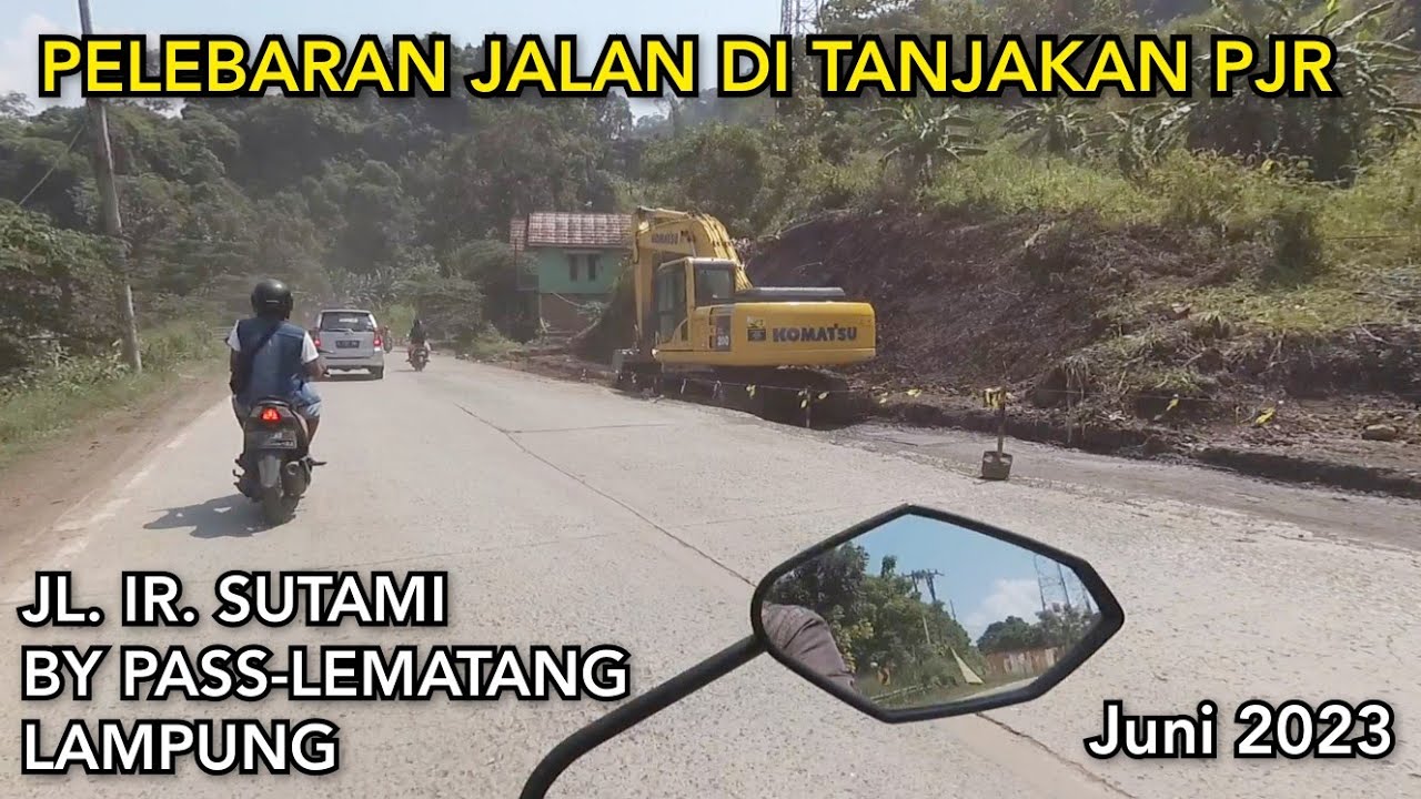 Perbaikan Jalan di Tanjakan PJR, Jl. Ir. Sutami Bandar Lampung