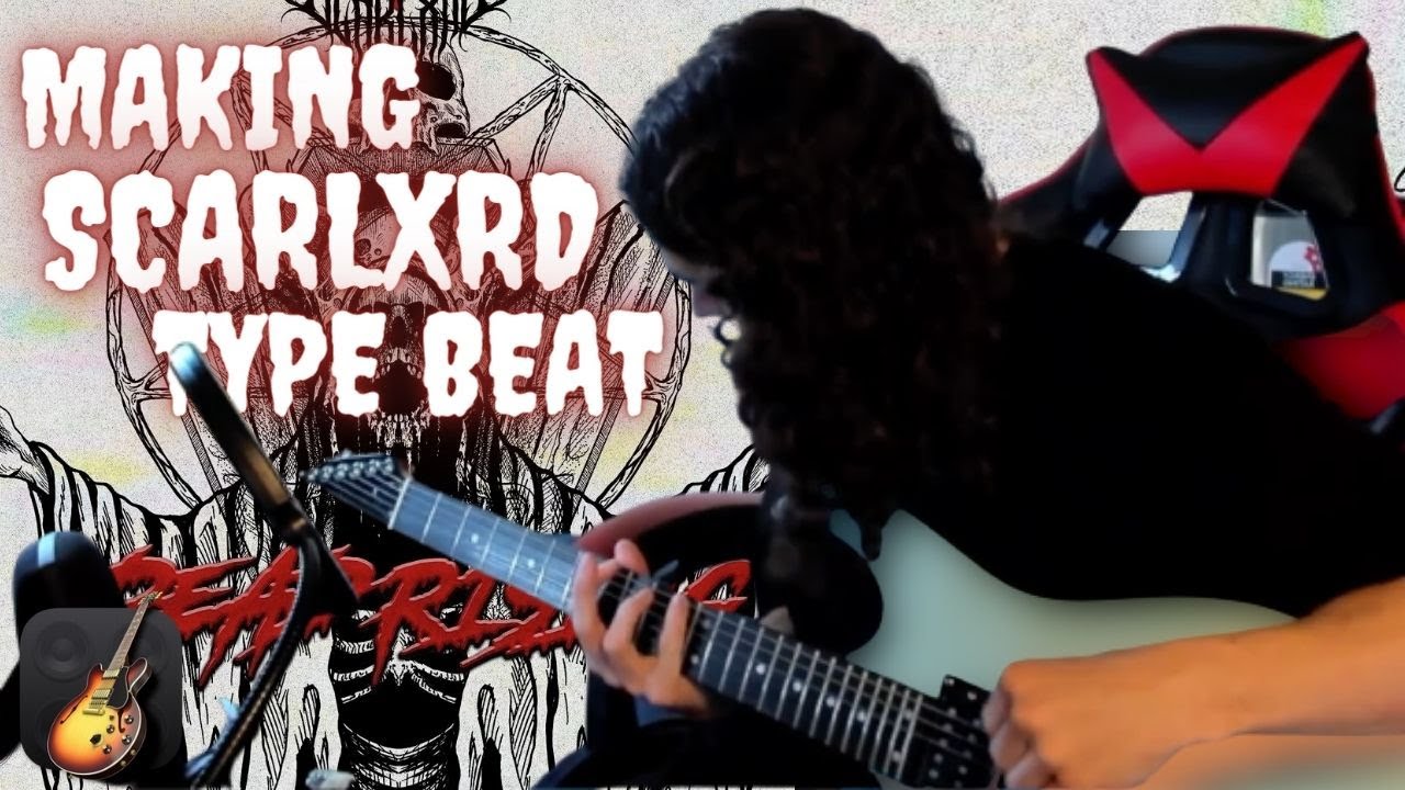 Making a Scarlxrd Type Beat in Garageband (how to make trap metal)
