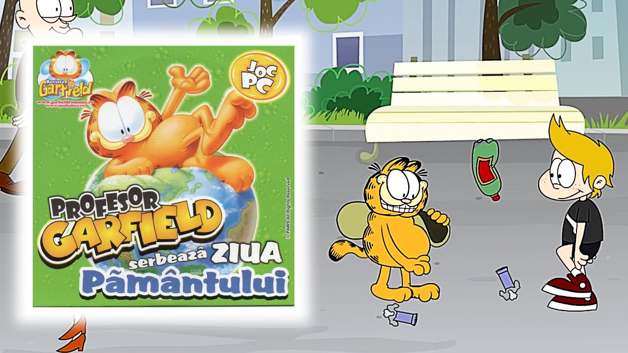 Profesorul Garfield serbează Ziua Pământului (Obscure Romanian Garfield Game #6)