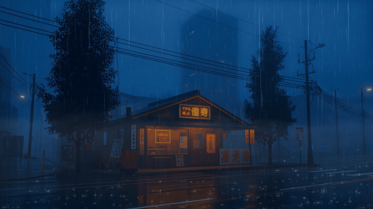 The Best 80s Rainy Tokyo Nights 🌧️ Lofi Music for Focus and Relaxation