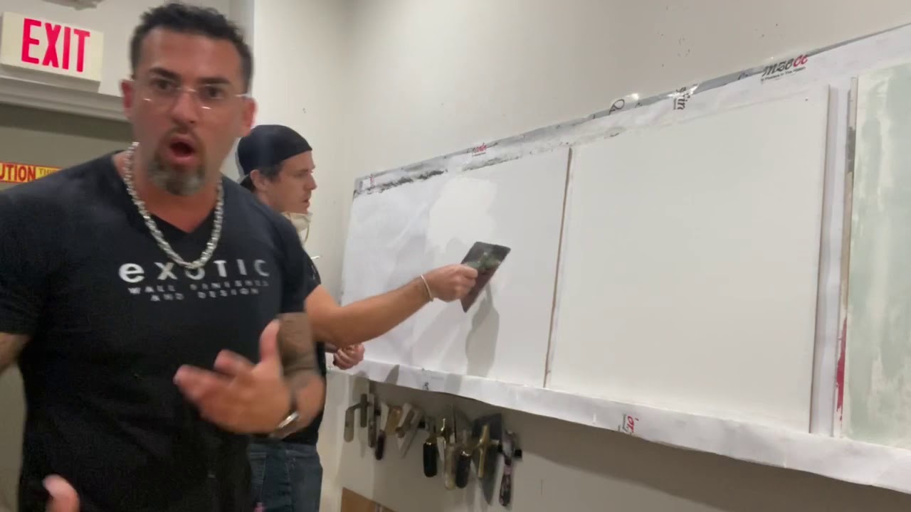 Exotic Venetian Plaster training, this coarse is all about the base coat, Exotic Style!