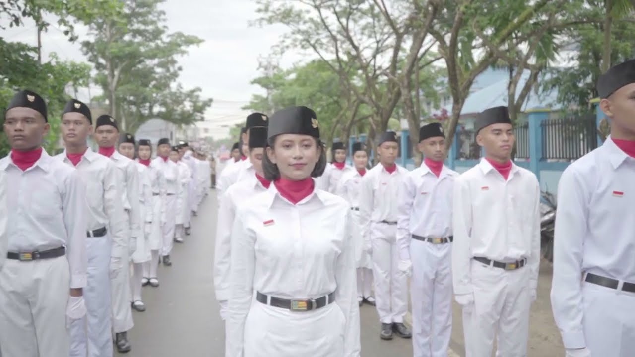 UPACARA BENDERA HUT REPUBLIK INDONESIA KE 78 DI SMKN 1 SORONG - PAPUA BARAT DAYA
