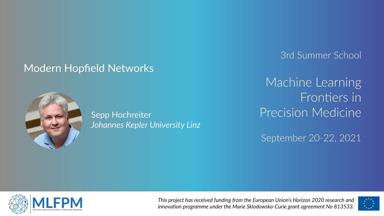 MLFPM Summer School 2021: Sepp Hochreiter