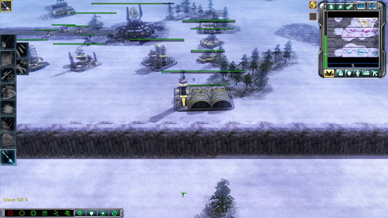 C&C 3 Kane's Wrath Map Showcase - Snowy Tower Defence v1.6 2021 edited by kkmanman4