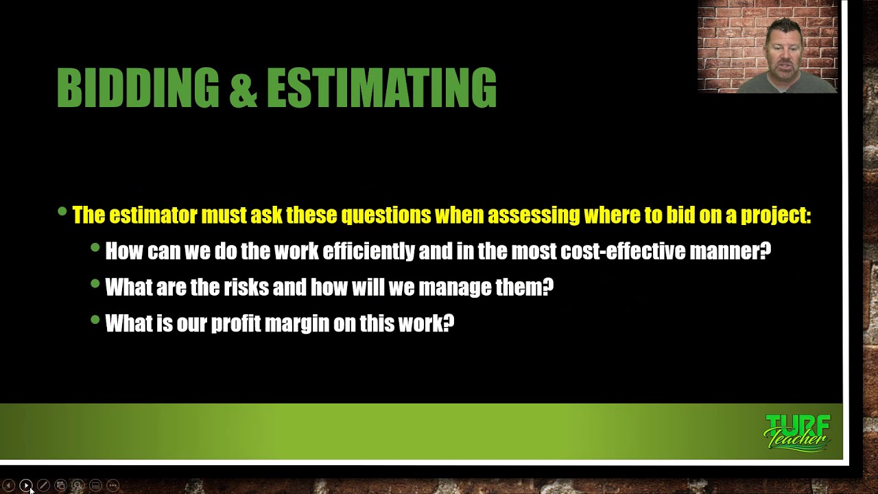 Bidding, Estimating & Project Pricing