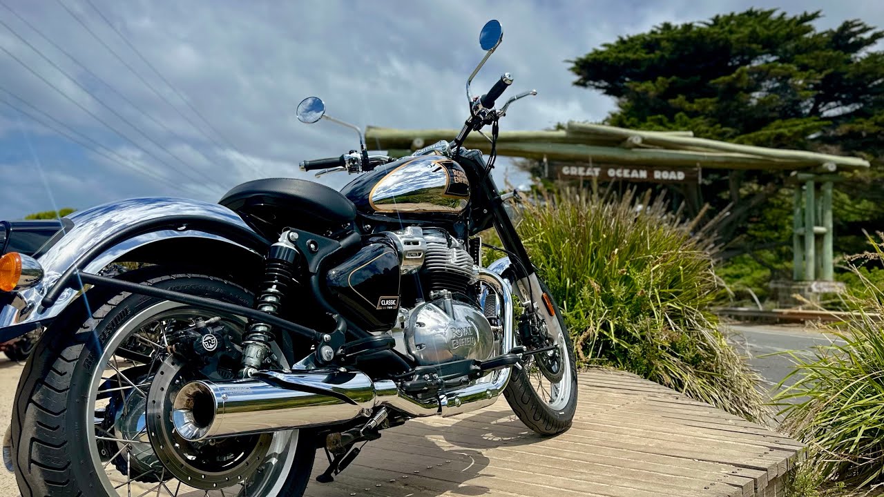 Great Ocean Road on Royal Enfield Classic 650