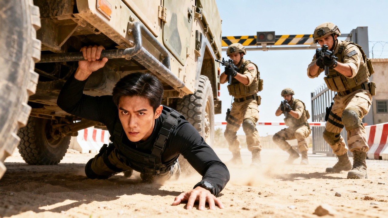 【Youth Movie】特種兵王隱藏於車底，潛入敵軍補給站，安裝C4炸藥，炸翻全場、摧毀敵軍補給線！#電視劇 #經典#杨洋