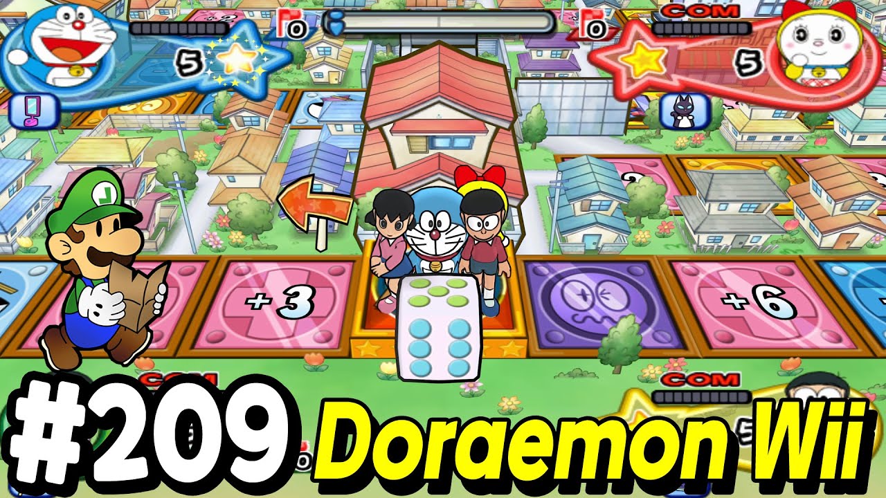 Doraemon Wii (ドラえもん Wii ) - Himitsu Dougu-ou Ketteisen! Walkthrough Part 209 Hard CPU | Alexgaming