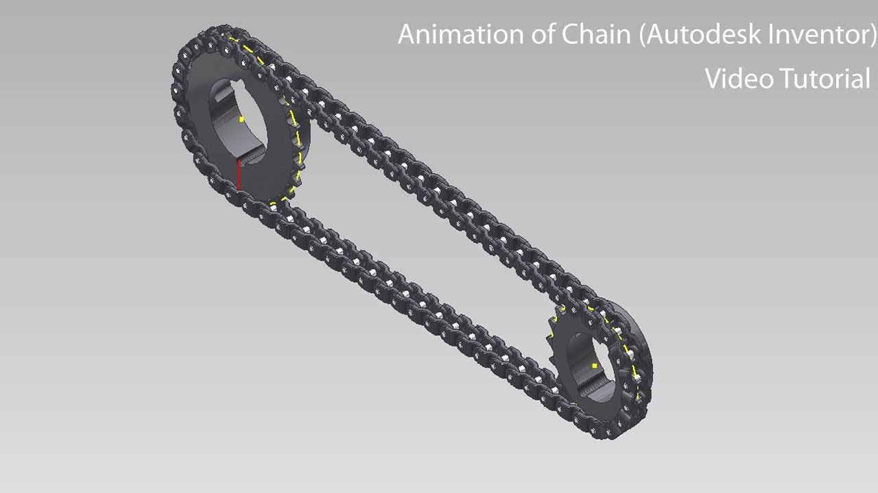 Animation of Chain Video Tutorial (Autodesk Inventor)