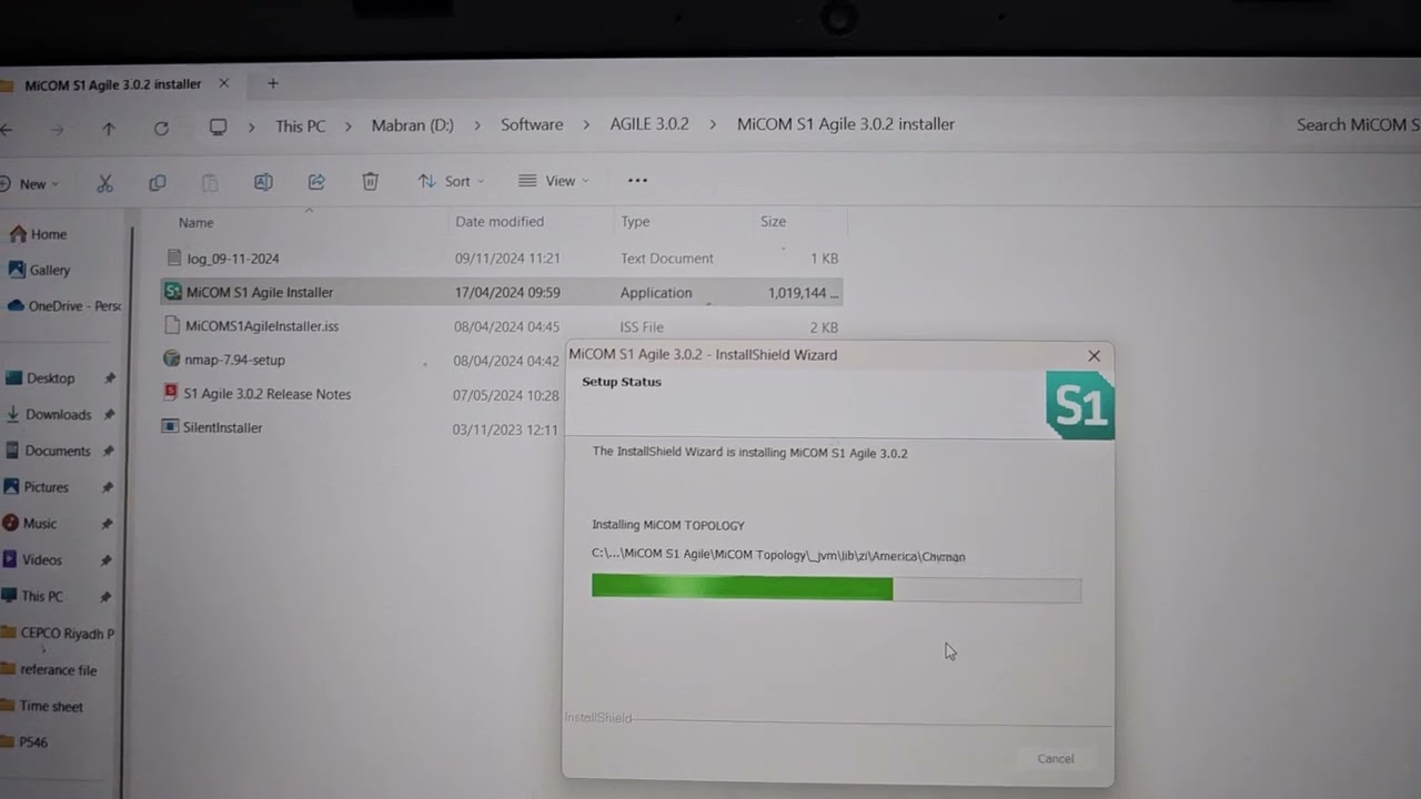Micom S1 Agile software installation in PC