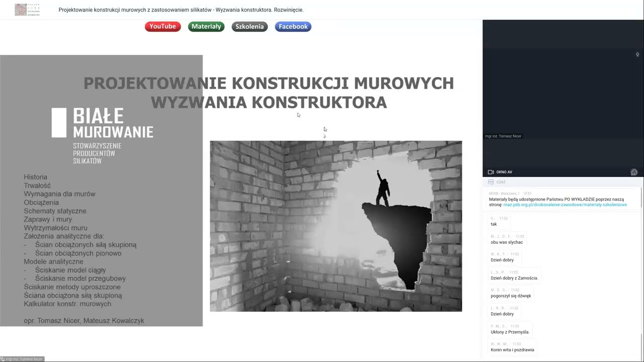 Projektowanie konstrukcji murowych z zastosowaniem silikatów - Wyzwania konstruktora. Rozwinięcie.