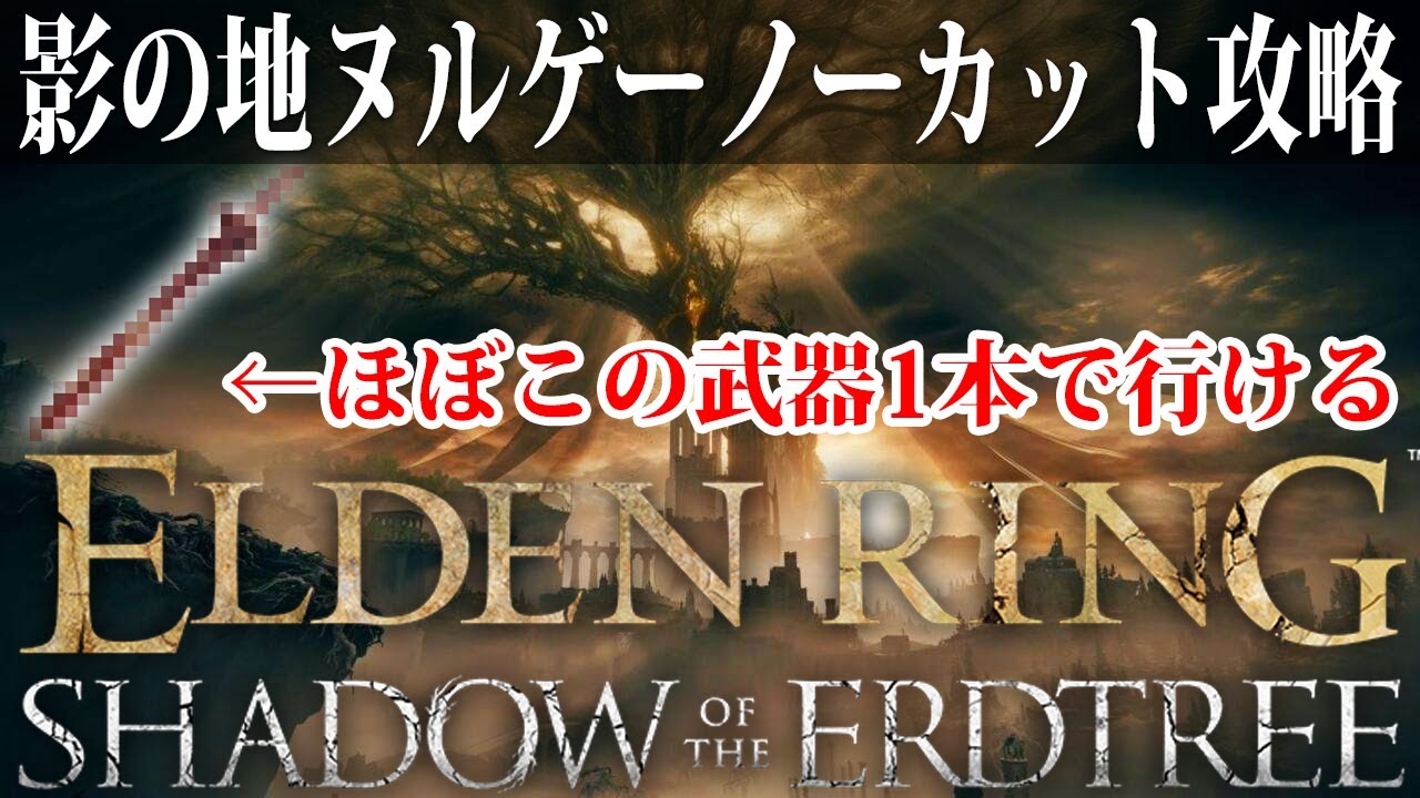 【エルデンリング】苦戦者必見！これで影の地ヌルゲー確定！クリアまでノーカット攻略 Ver1.13.2【ELDEN RING】裏技 レベル上げ ルーン稼ぎ 最強 DLC ビルド