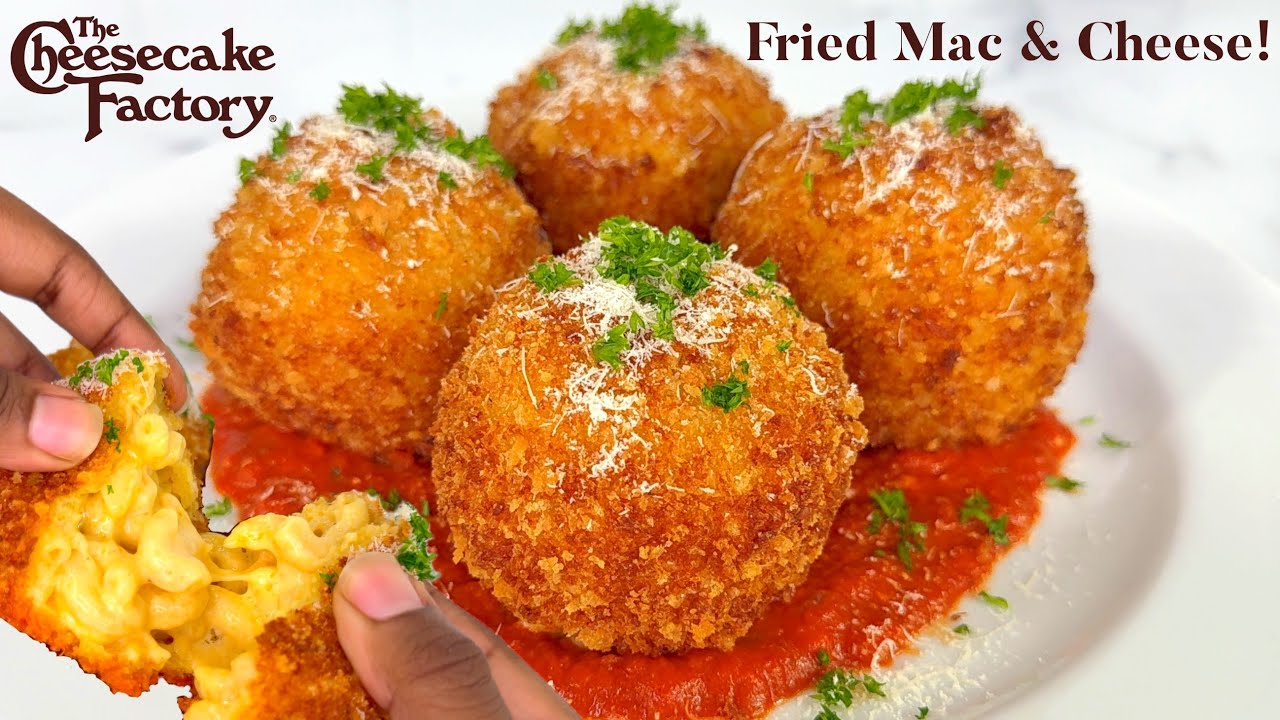 HOW TO MAKE THE VIRAL CHEESECAKE FACTORY FRIED MAC AND CHEESE BALLS!