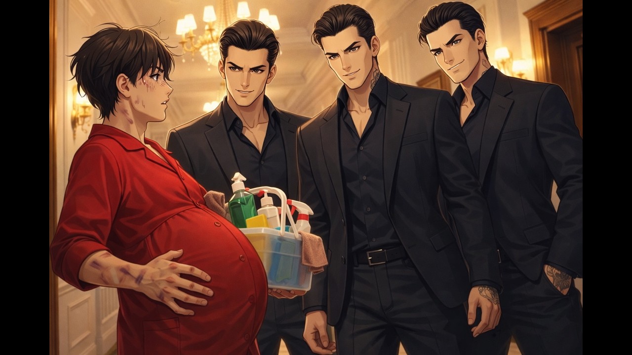 Triplet Alpha king Saw Bruises on His Pregnant omega Mate Working as a Maid—It Changed Everything