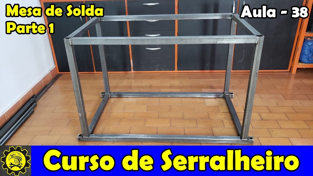 Curso de Serralheiro 38 / Aprenda Esquadrejar Um Cubo / Mesa de Solda - Parte 01
