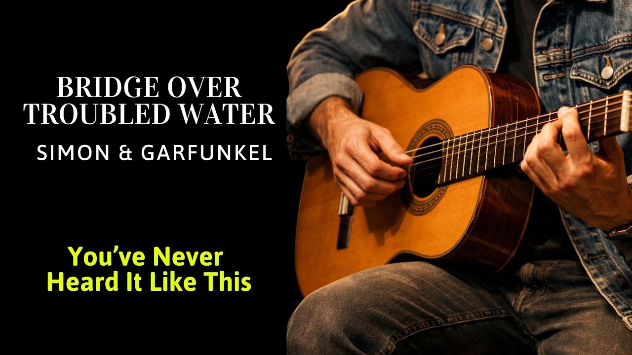 ( Slow Tempo ) Bridge Over Troubled Water - Simon & Garfunkel - Super Easy Fingerstyle Guitar