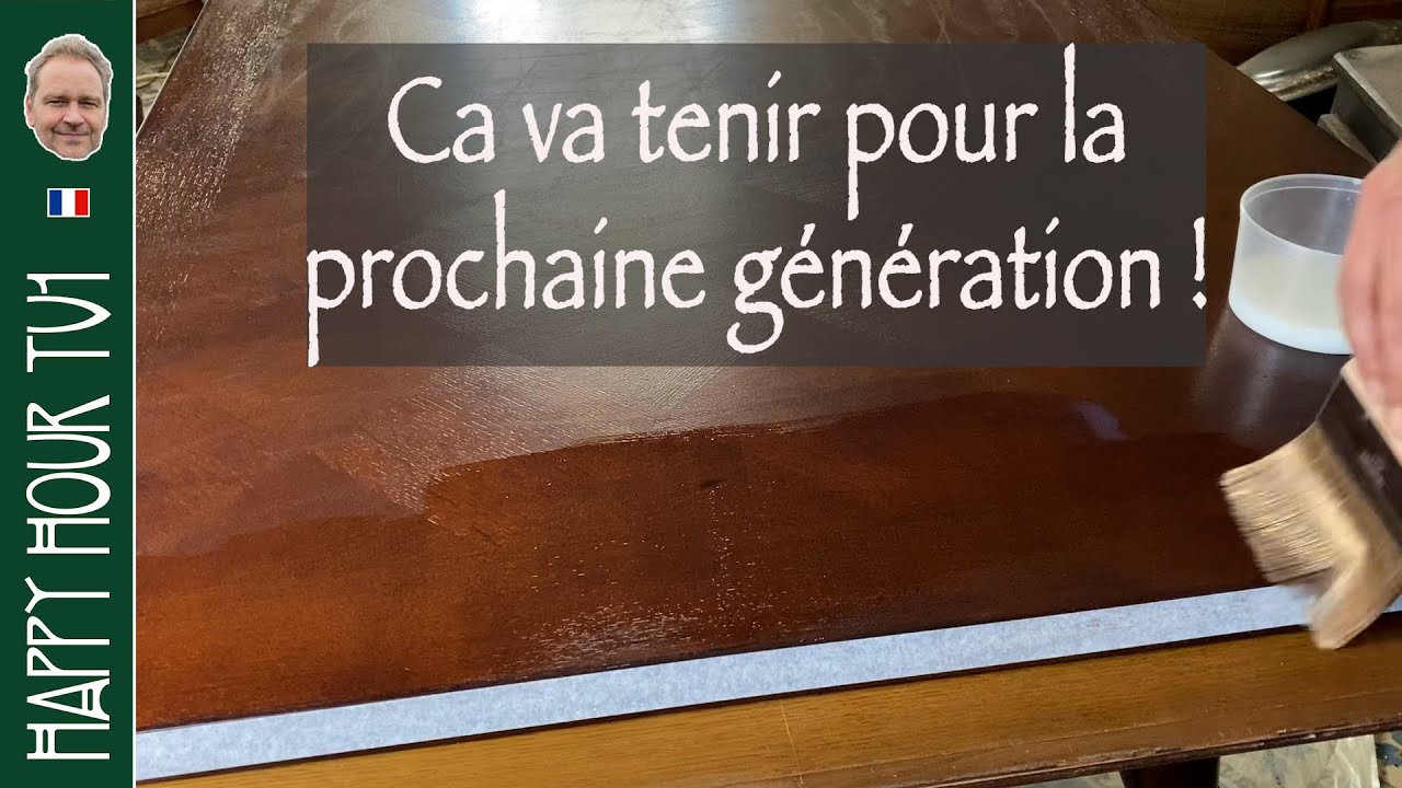 Vitrifier un plateau de table