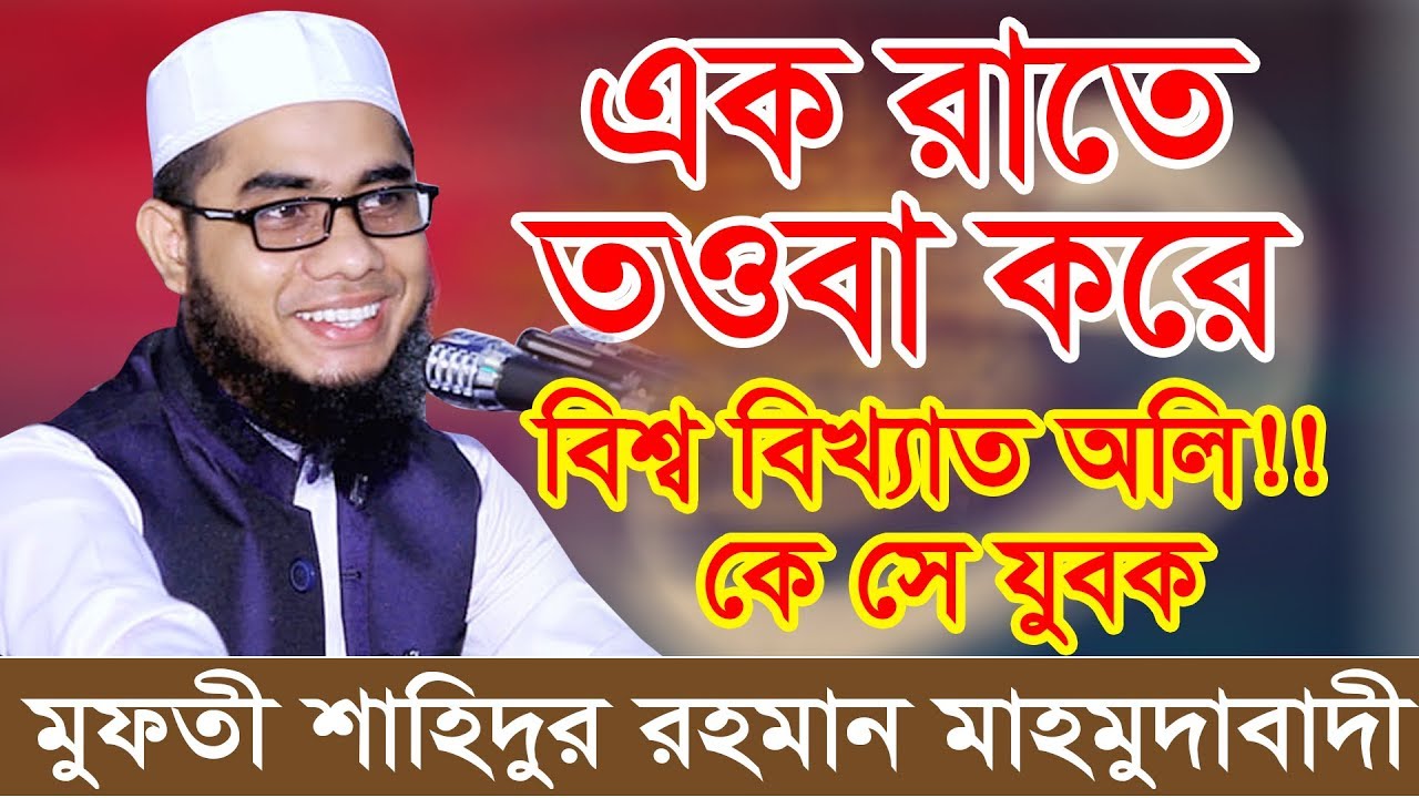 এক রাতে তওবা করে বিশ্ব বিখ্যাত অলি!! কে সে যুবক Mufti Shahidur Rahman Mahmudabadi