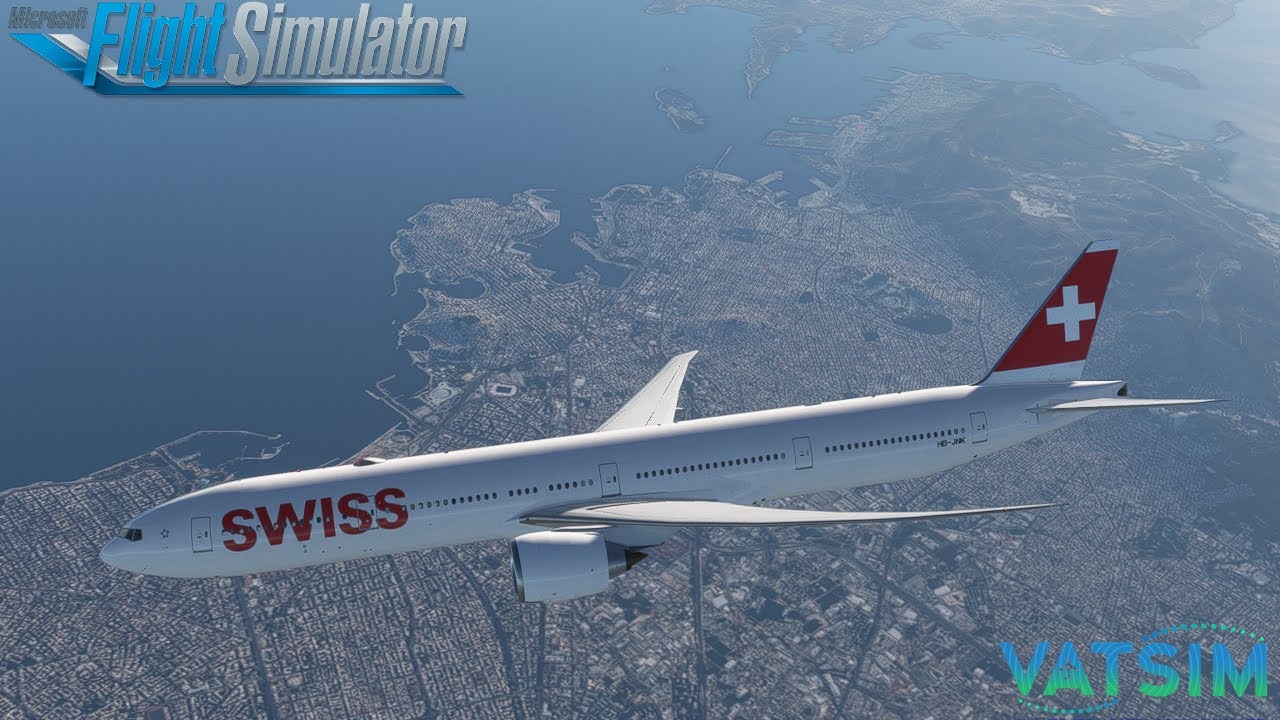 Mit der PMDG Boeing 777 von Athen nach Zürich! Flight Simulator 2020 VATSIM! LIVE