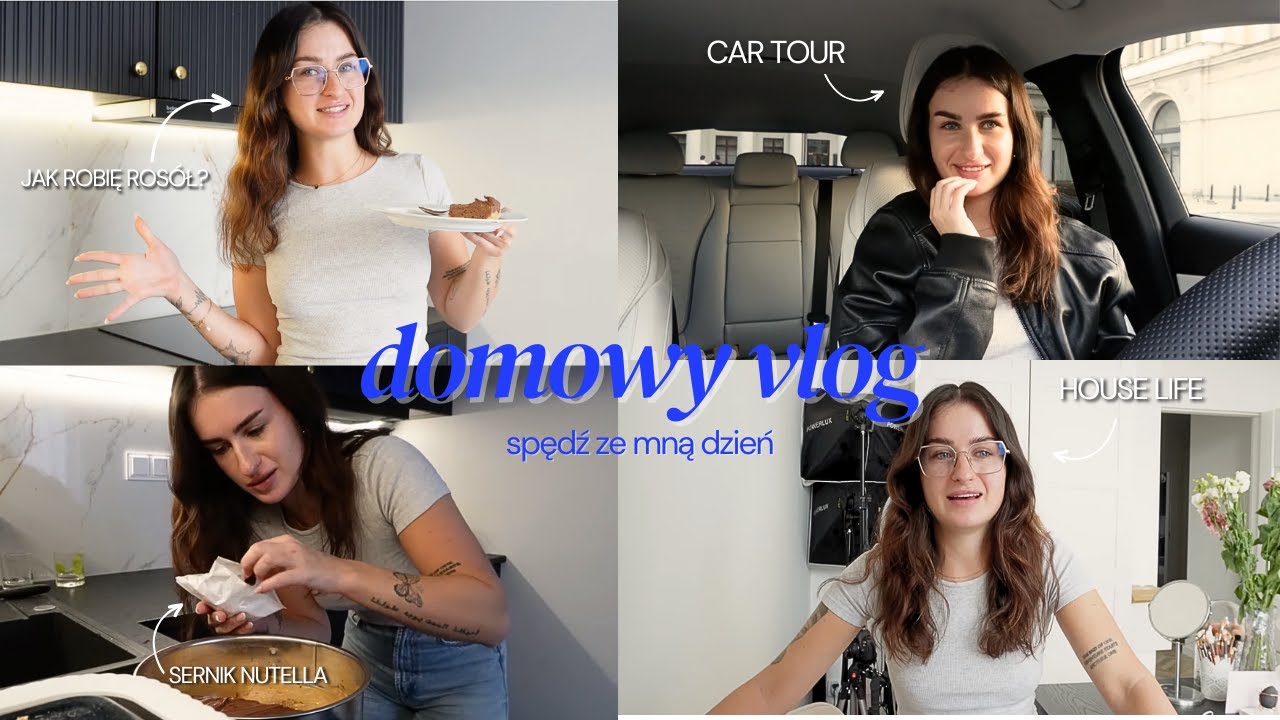 DOMOWY VLOG: CAR TOUR, PRZEPIS NA ROS&Oacute;Ł & WHAT'S IN MY BAG 🤭