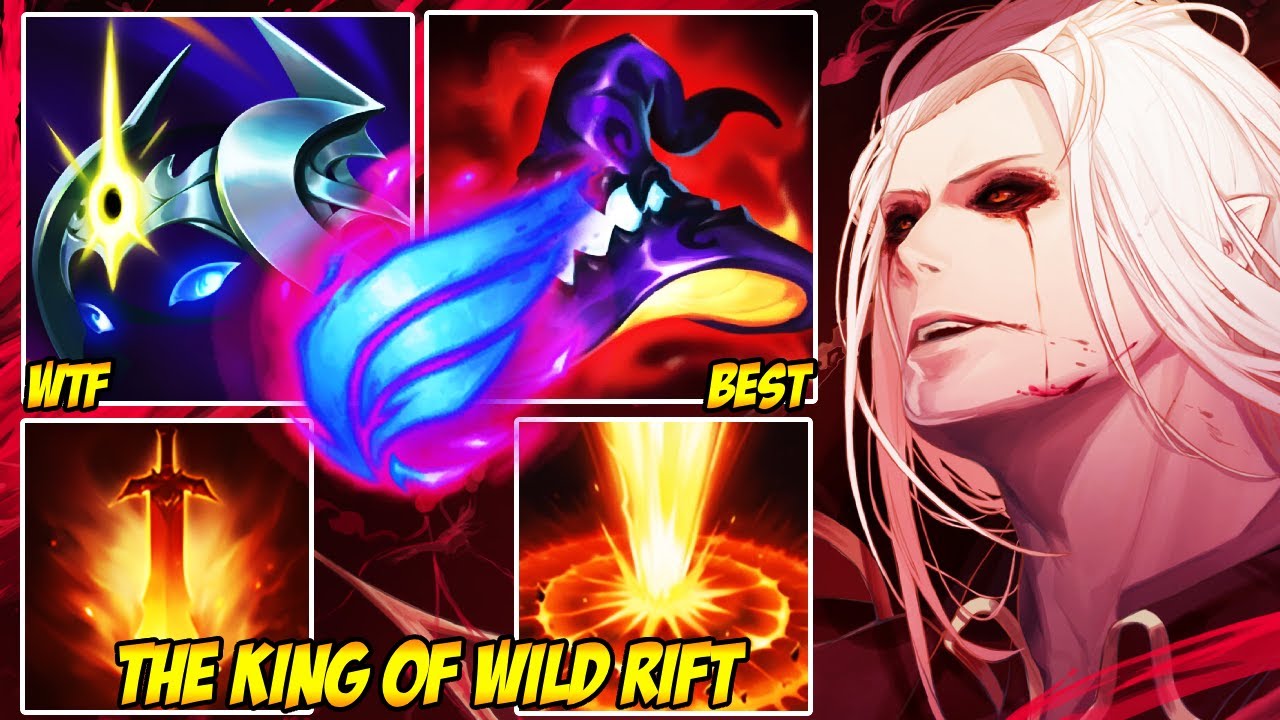 THE KING OF WILD RIFT WITH VLADIMIR - VLADIMIR HEALED FOR 15K IN ONE FIGHT 😱
