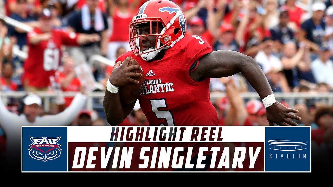 Devin Singletary Florida Atlantic Football Highlights - 2018 Season | Stadium