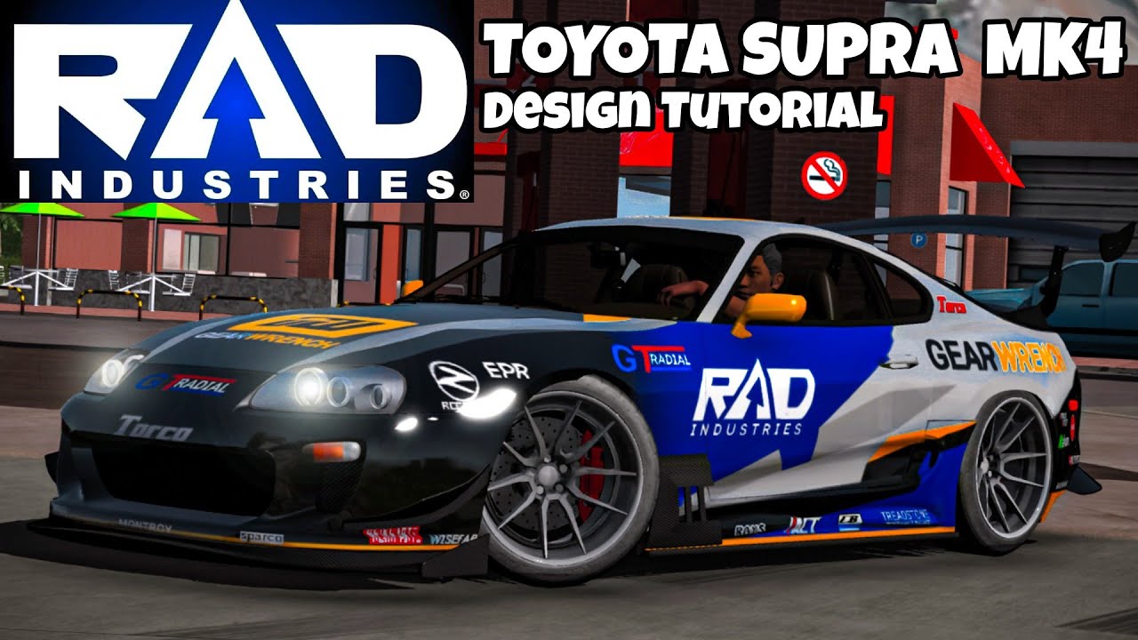 RAD INDUSTRIES Toyota Supra MK4 Design Tutorial | Car Parking Multiplayer