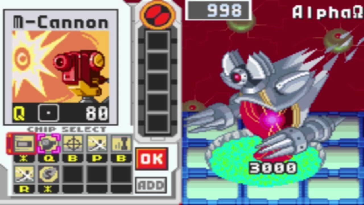 Megaman Battle Network 3 Blue - Bass and Alpha Omega