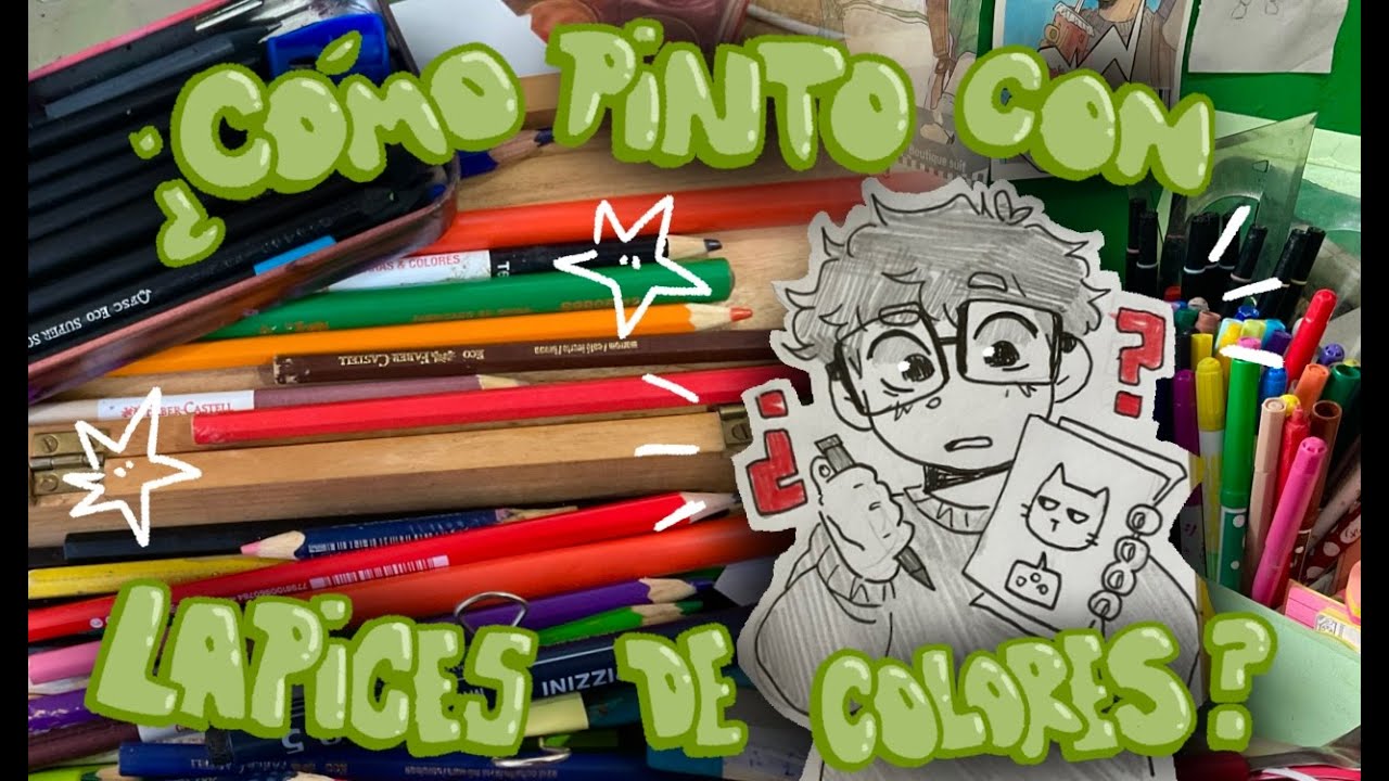 🌻¿Cómo pinto con lápices de Colores ?🌻TUTORIAL BY : Yoon kiwii 🐞
