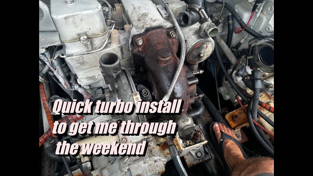 Turbo install Cummins 6bt
