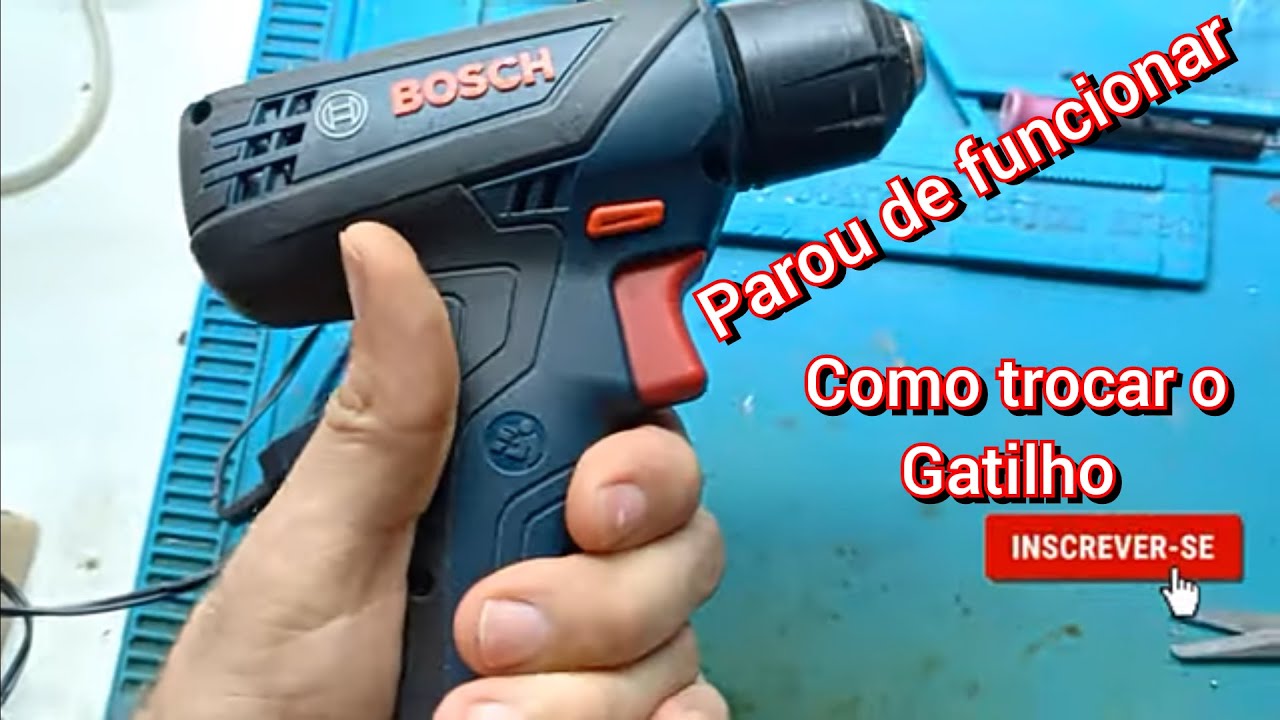 Parafusadeira BOSCH GSR 1000 SMART, funciona e para, funciona quando quer, intermitente, não liga🤦