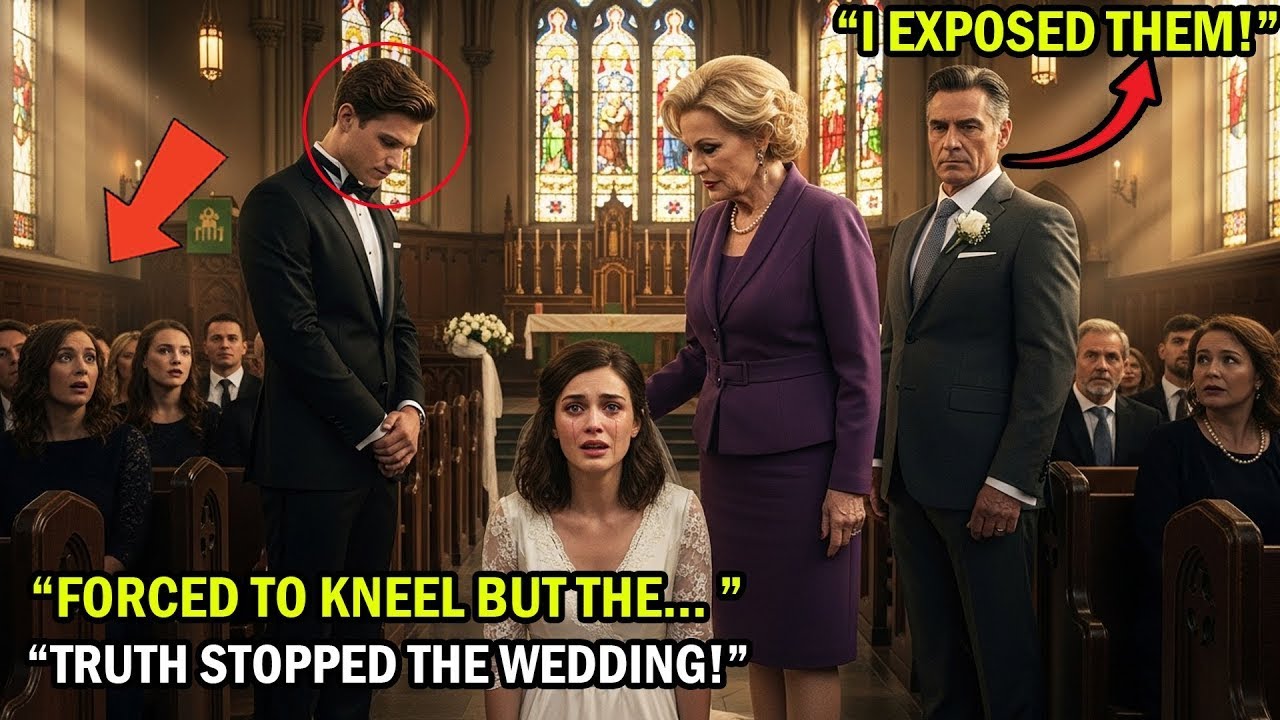 The Bride Was Forced to Kneel at the Aisle — Until the Billionaire Stood and Defended Her