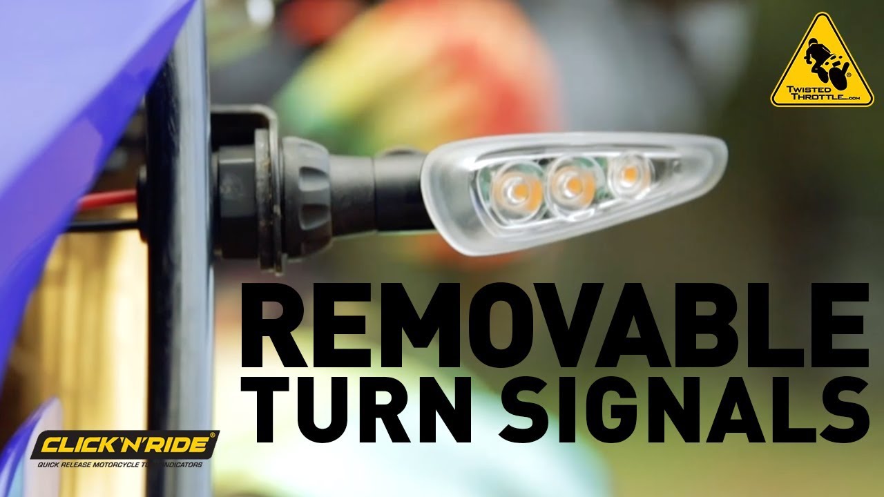 Click'N'Ride Motorcycle Turn Signals Review | TwistedThrottle.com