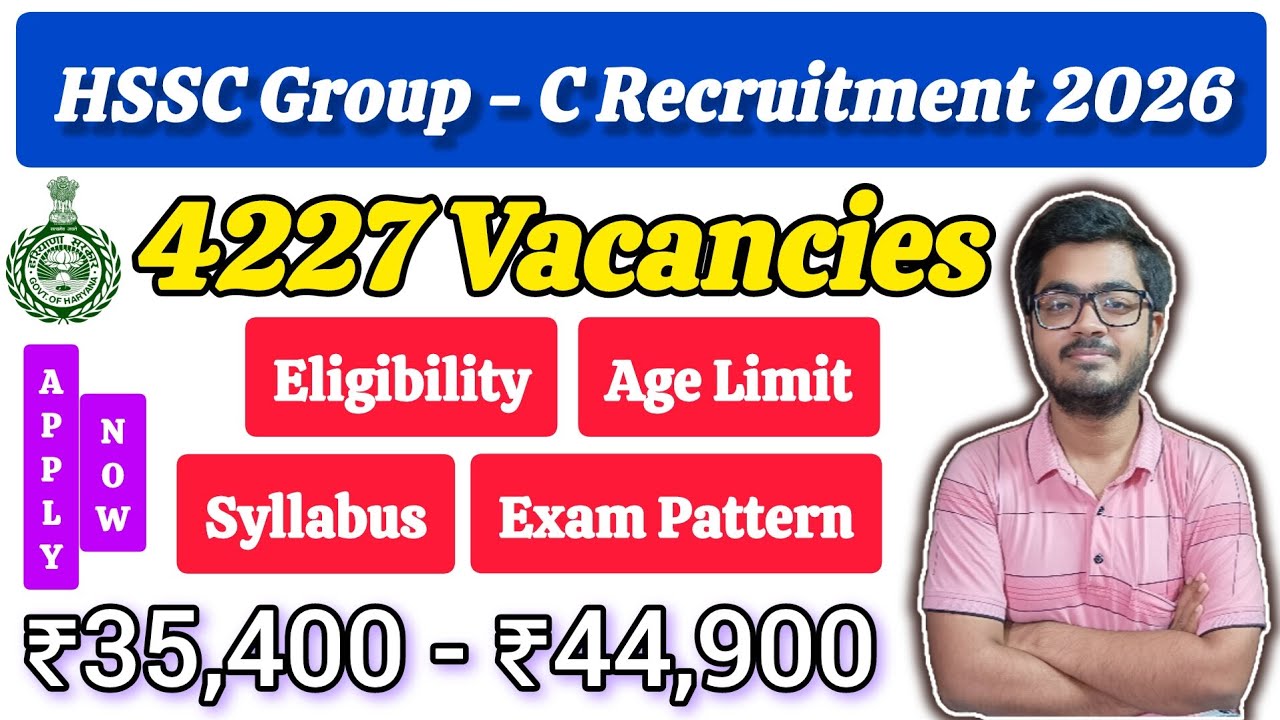 HSSC Group C Recruitment 2026 || 4227 CET Phase-II Vacancies || Apply Online || #viral #hssc